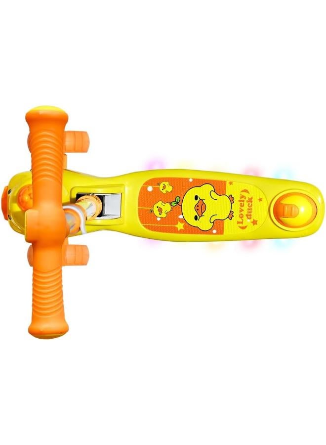 سكوتر أطفال قابل للطي بثلاث عجلات مع أضواء وأصوات - Image 3